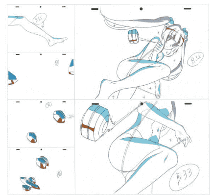 战姬绝唱SYMPHOGEAR AXZ 动画线稿原画集 下卷[130P]