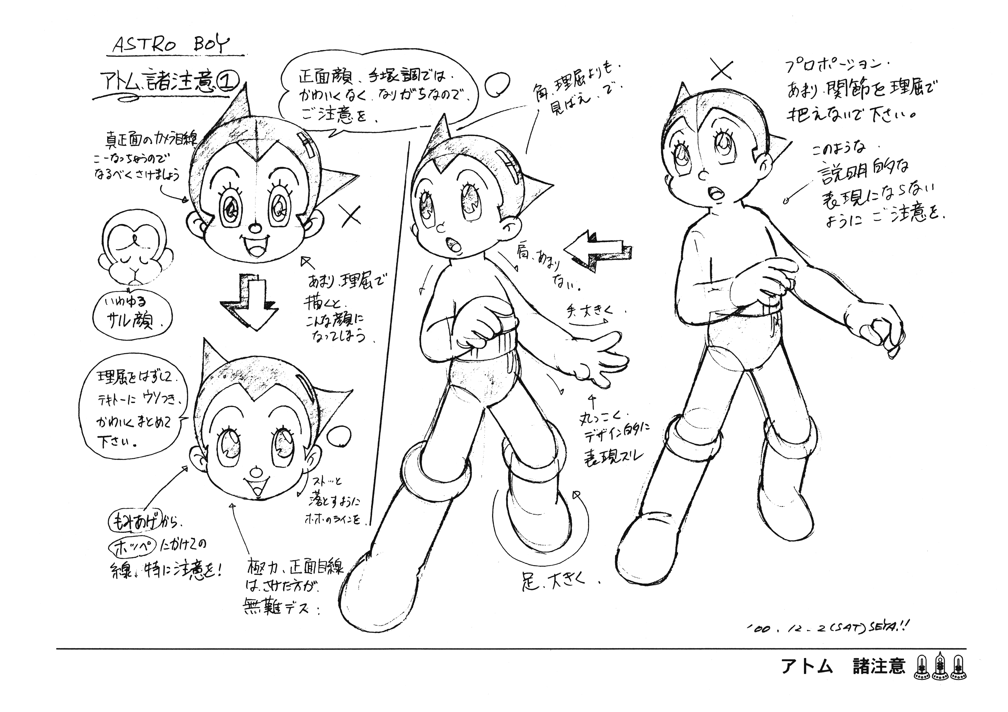 铁臂阿童木03版 动画线稿原画集[80P]