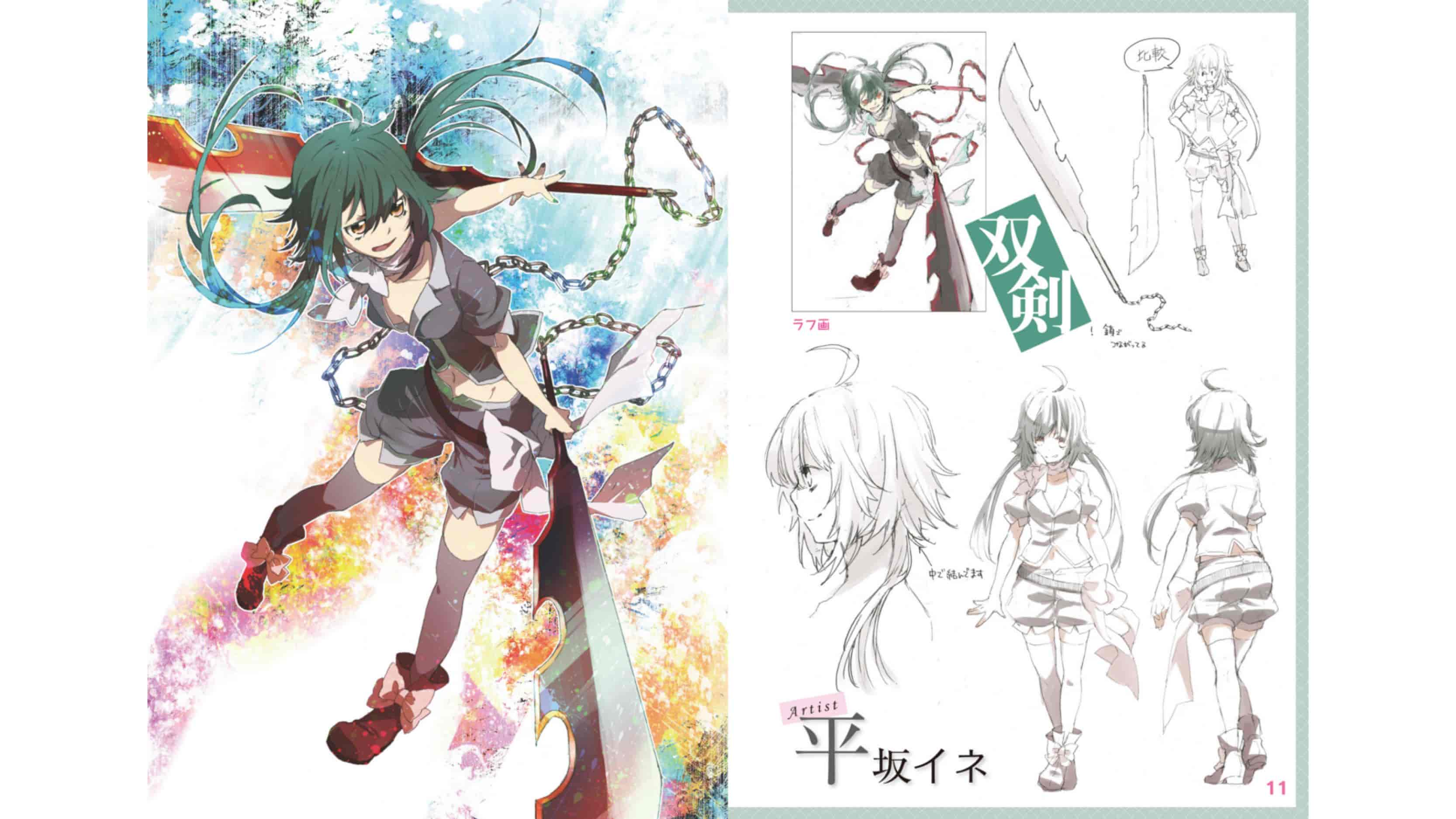 日文战斗美少女角色画法：武器x萌角色x逼真的攻击姿势！[90P]