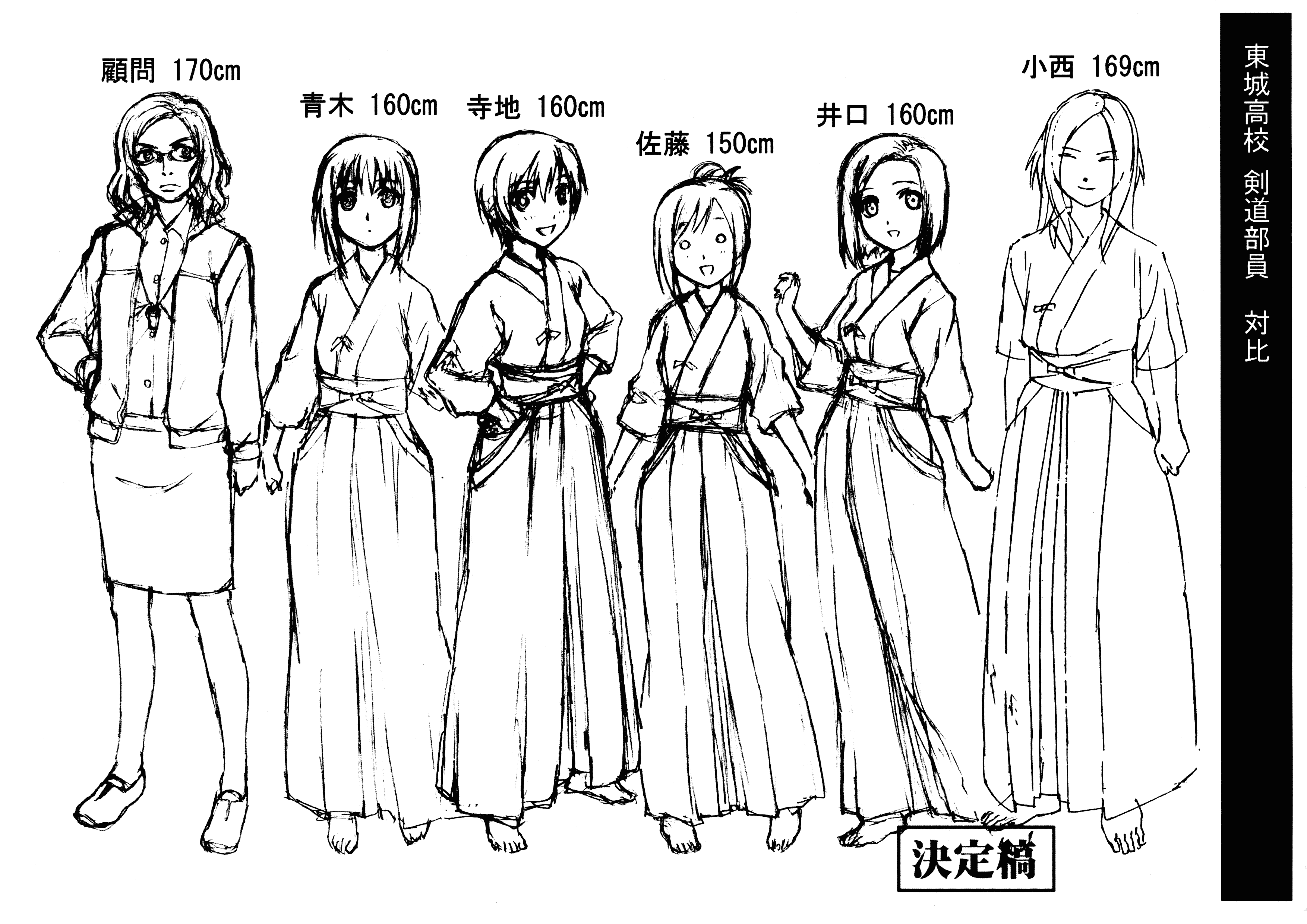 竹剑少女 动画资料设定线稿集[88P]