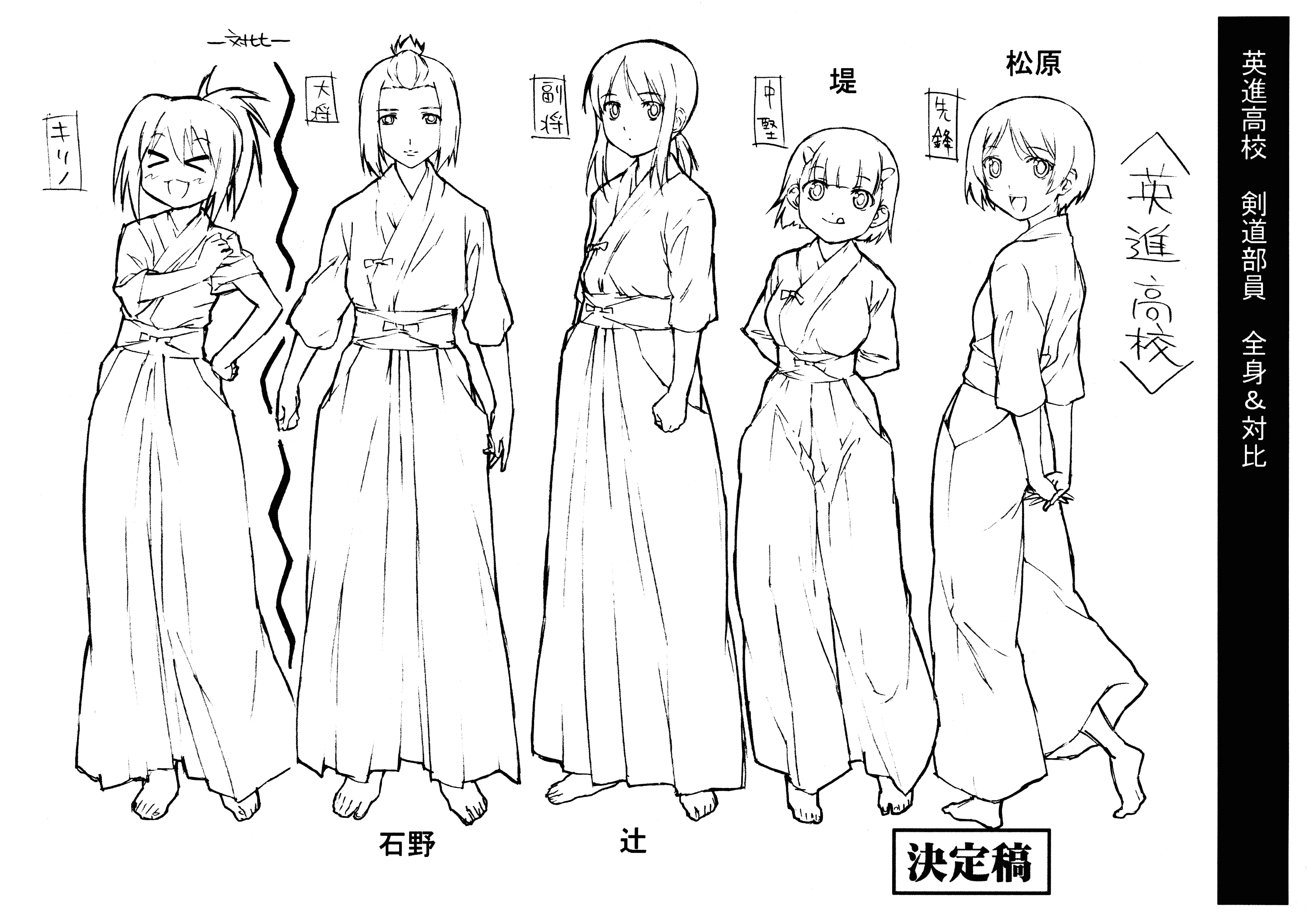 竹剑少女 动画资料设定线稿集[88P]