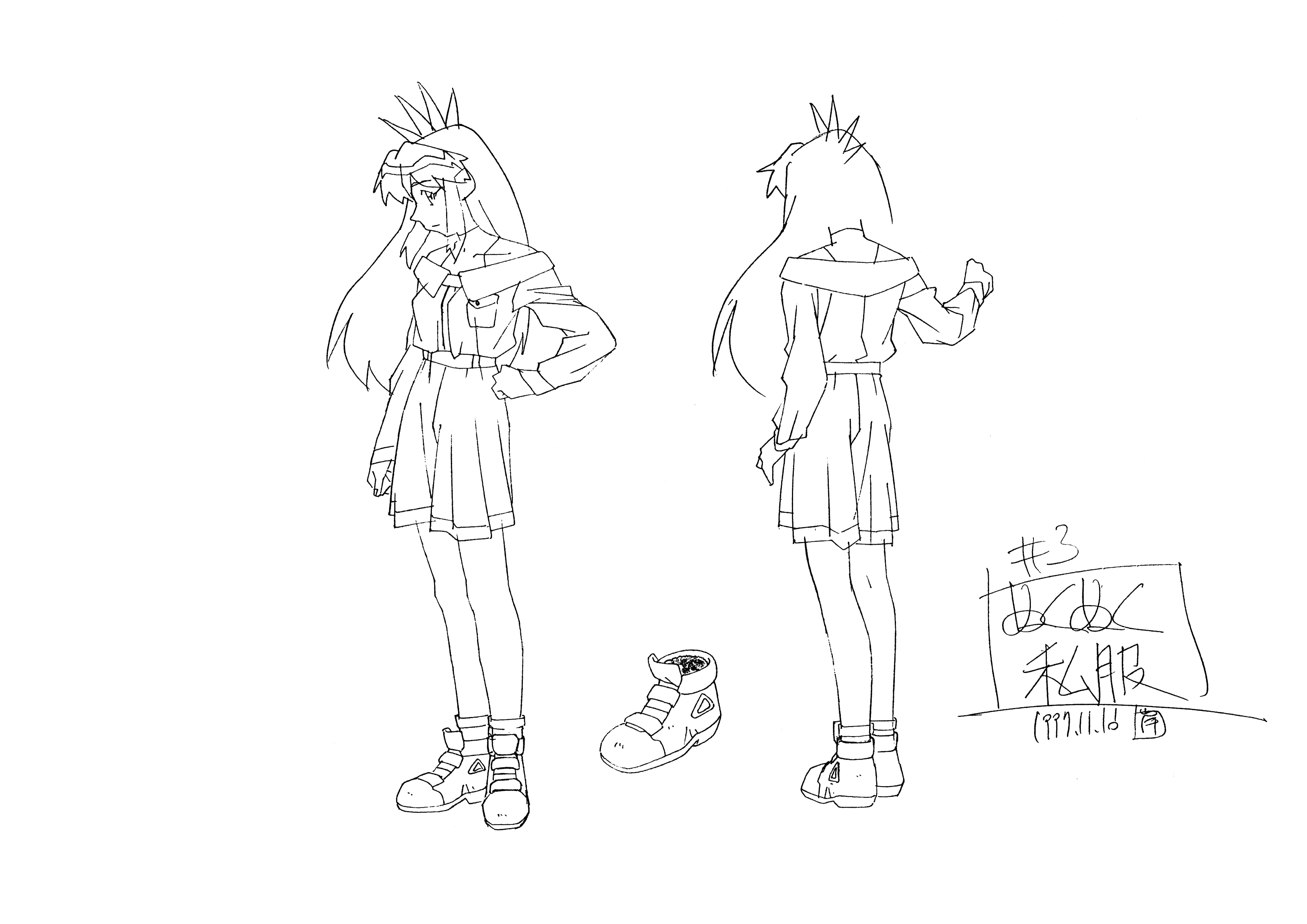 万能文化猫娘 动画资料设定线稿集[68P]