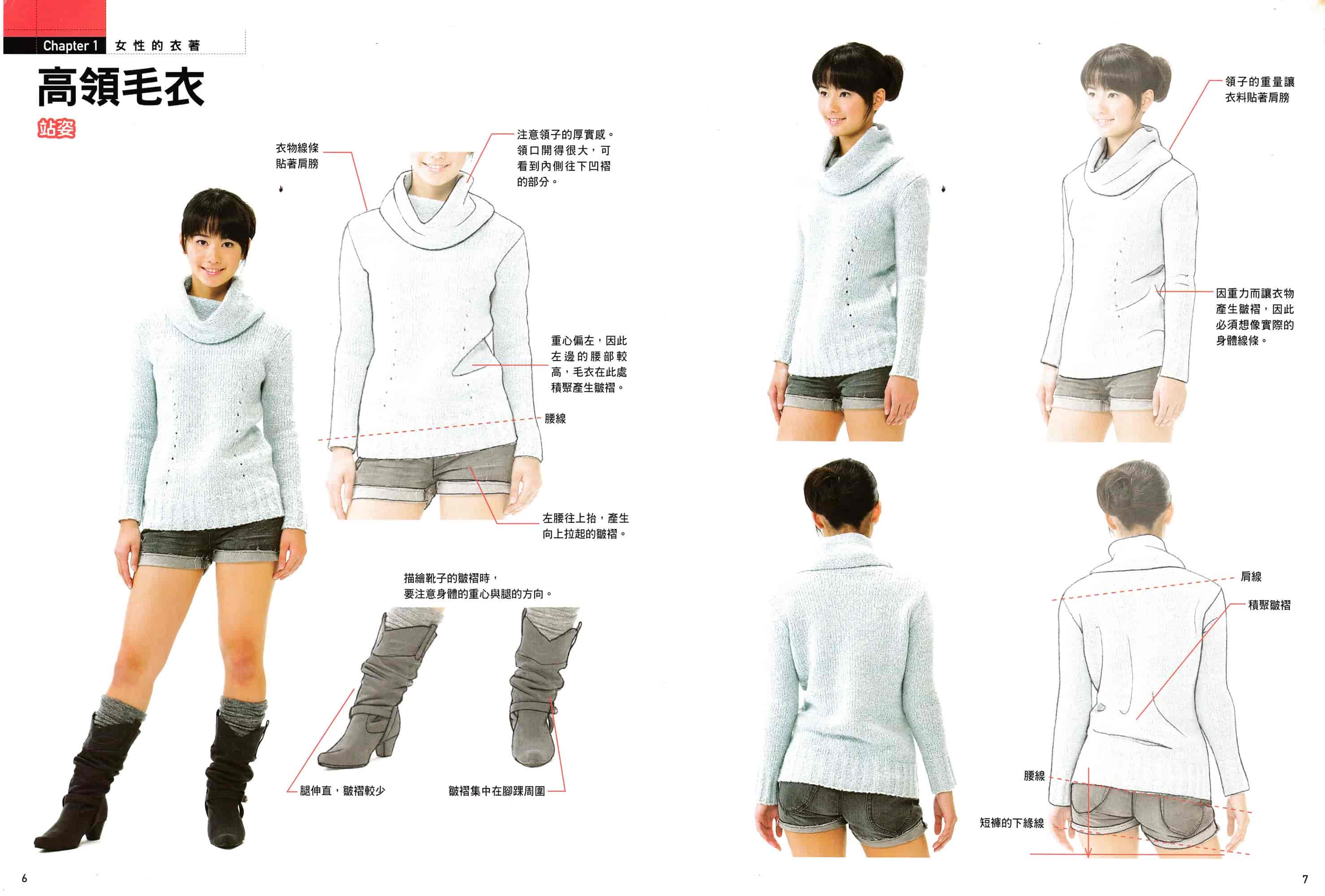 服装绘画技法完全攻略2 休闲服、外出服、小礼服[82P]