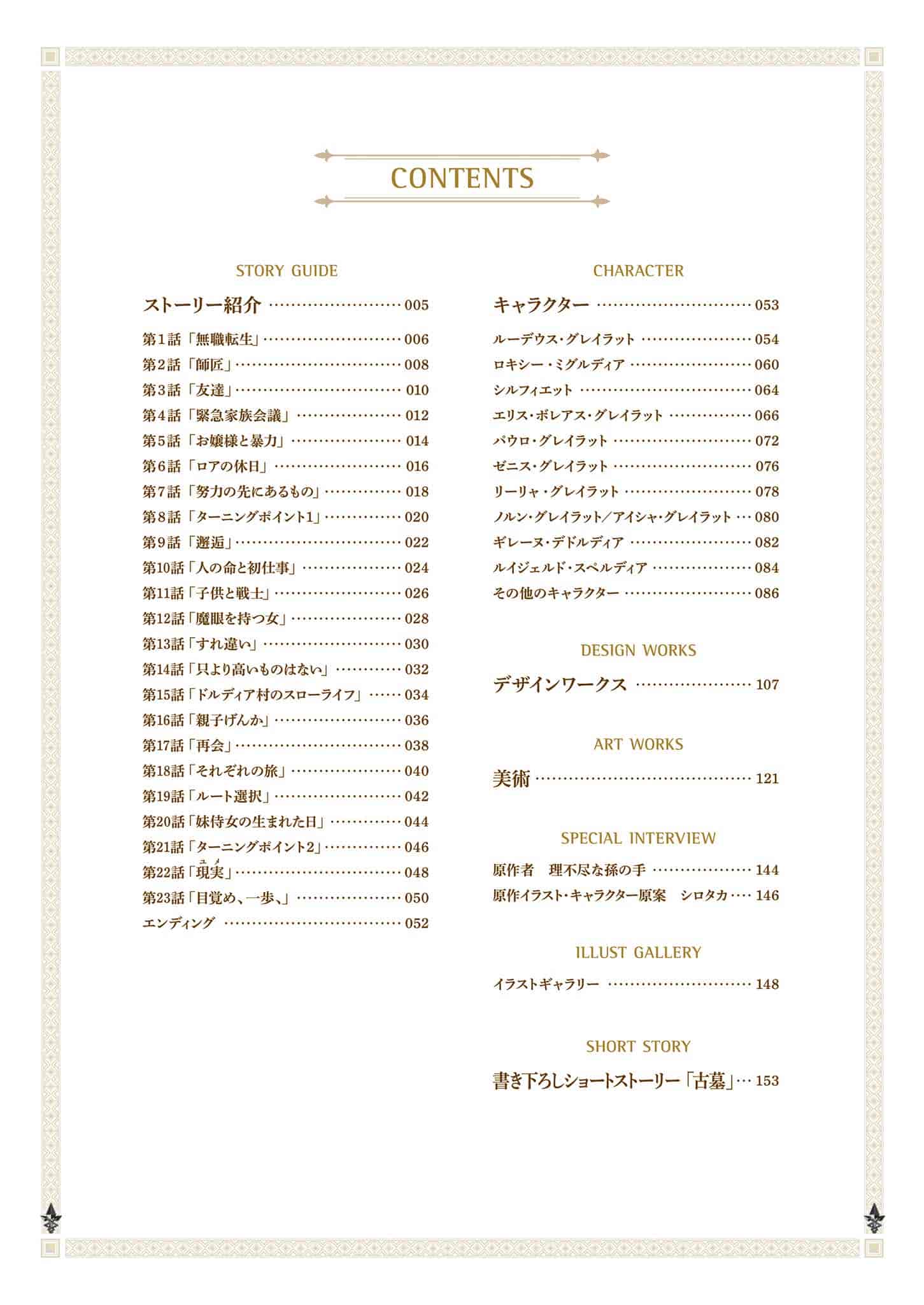 アニメ 無職転生 ~異世界行ったら本気だす~ 完全設定資料集[91P]